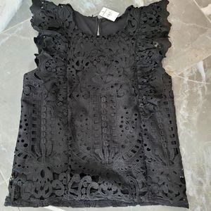Express Lace Ruffle Tank